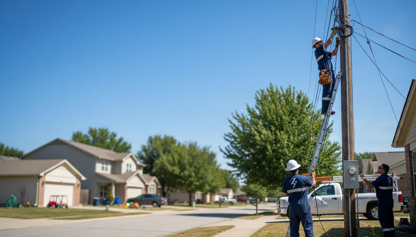 Residential electrician providing installation services in Clinton, ME
